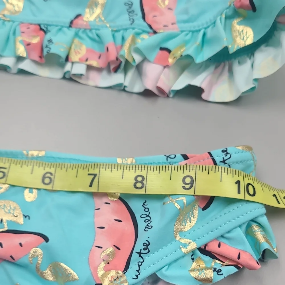 Envya Girls Swim Set - Blue Watermelon Print Size 6 NWT